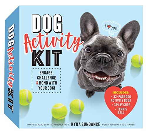 Stock image for Dog Activity Kit: Engage, Challenge & Bond with your Dog! Includes: 32-page Dog Activity Book   3 Play Cups   Tennis Ball for sale by HPB-Blue