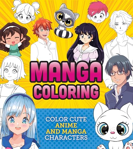 9780785840862: Manga Coloring Book: Color Cute Anime and Manga Characters (Creative Coloring)