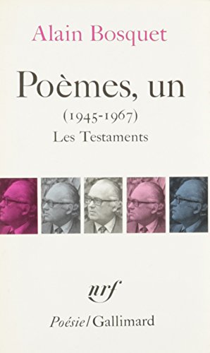 Poemes I / 1945 1967 Les Testaments (9780785927969) by Bosquet, Alain