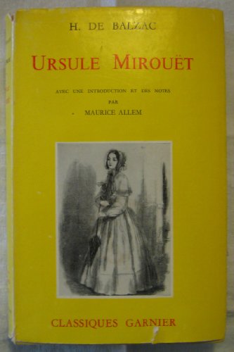 9780785930358: Ursule Mirouet in French (Classiques Garnier)