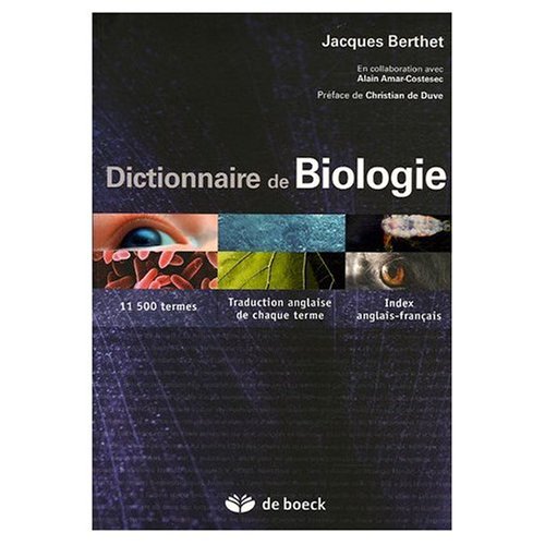 9780785977476: Dictionnaire de Biologie