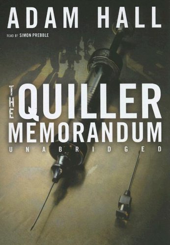 The Quiller Memorandum (9780786146789) by Adam Hall