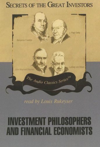 Imagen de archivo de Investment Philosophers And Financial Economists: Knowledge Products Production, Library Edition a la venta por Revaluation Books
