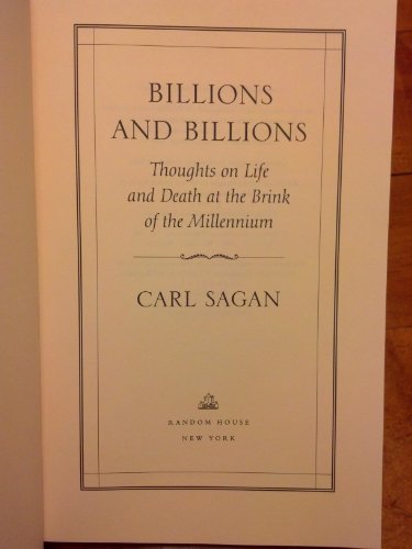 9780786213634: Billions & Billions: Thoughts on Life and Death at the Brink of the Millennium