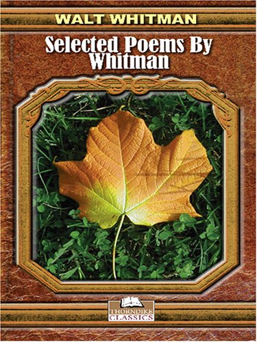 Stock image for Selected Poems by Whitman for sale by Hippo Books