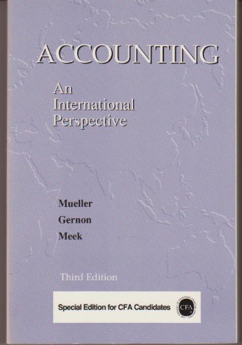 Beispielbild fr Accounting, Association for Investment Management and Research Edition: An International Perspective zum Verkauf von More Than Words