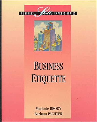 Imagen de archivo de Business Etiquette a la venta por Better World Books