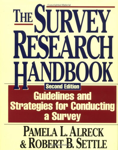 9780786303588: The Survey Research Handbook (The Irwin Series in Marketing)