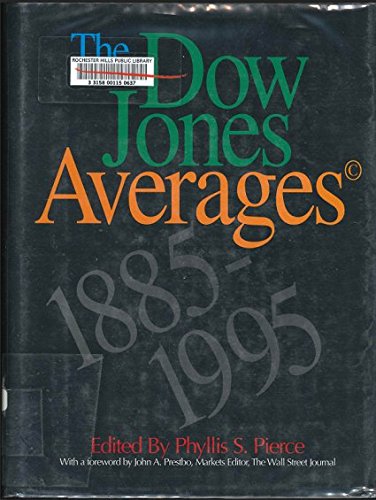 9780786309740: The Dow Jones Averages 1885-1995