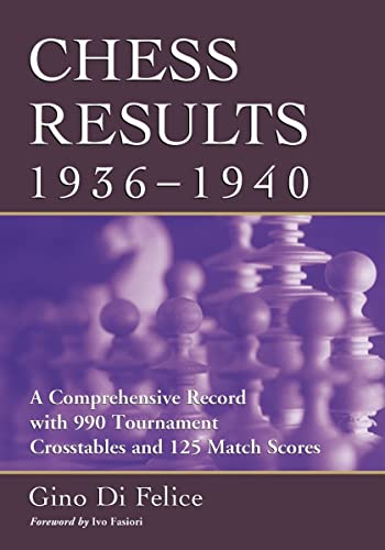 Chess Results, 1931-1935: Comprehensive Record with 1,065 Tournament  Crosstables and 190 Match Scores - Di Felice, Gino: 9780786427239 - AbeBooks