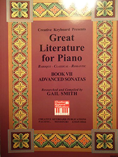 Stock image for Great Literature for Piano - Advanced Sonatas for sale by Revaluation Books