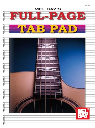 9780786632251: Mel Bay Full-Page Tab Pad