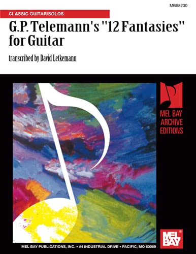 9780786633920: G.P. Telemann's 12 Fantasies for Guitar: Classic Guitar/Solos