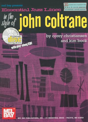 Imagen de archivo de Essential Jazz Lines: Eb in the Style of John Coltrane (Mel Bay Presents) a la venta por Learnearly Books