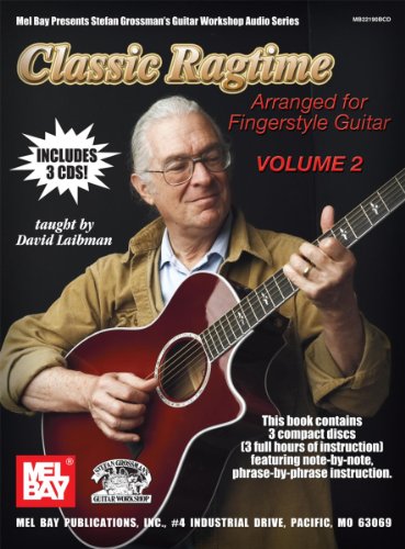 Classic Ragtime, Volume 2 Book/3-cd Set: Arranged for Fingerstyle Guitar - Laibman, David