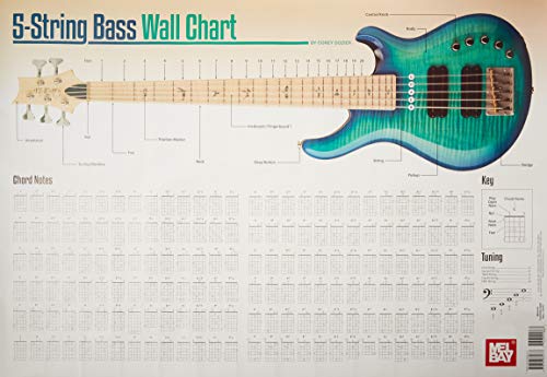 9780786685677: Corey dozier: 5-string bass guitar wall chart