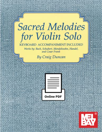 Stock image for Sacred Melodies for Violin Solo for sale by GF Books, Inc.