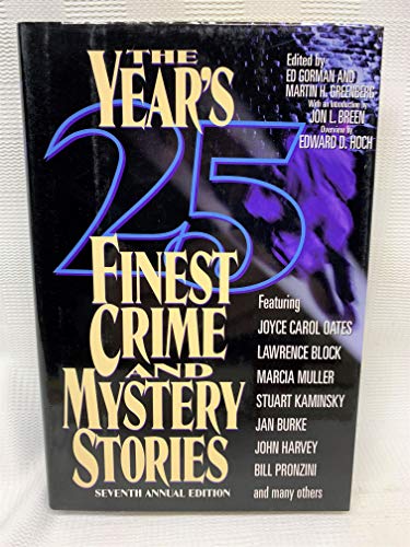 Stock image for The Year's 25 Finest Crime and Mystery Stories (Year's 25 Finest Crime & Mystery Stories) (No. 7) for sale by Ergodebooks