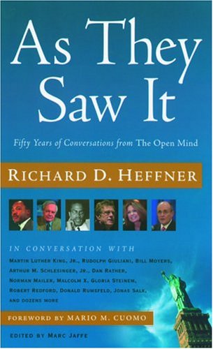 Beispielbild fr As They Saw It: A Half-Century of Conversations from The Open Mind zum Verkauf von Wonder Book