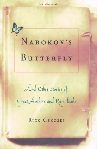 Beispielbild fr Nabokovs Butterfly: And Other Stories of Great Authors and Rare Books zum Verkauf von KuleliBooks
