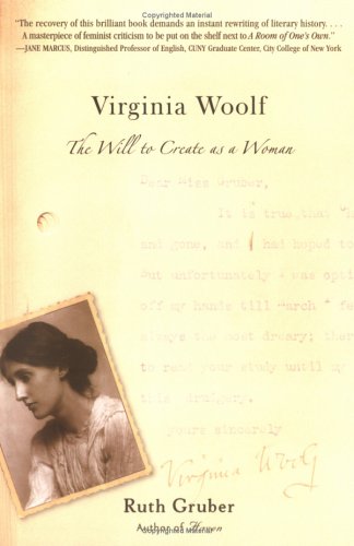 Stock image for Virginia Woolf : The Will to Create as a Woman for sale by Better World Books