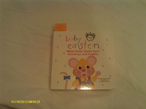 Imagen de archivo de What Does Violet See? Raindrops and Puddles (Baby Einstein) a la venta por Ergodebooks