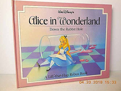 Imagen de archivo de Alice in Wonderland down the Rabbit Hole : A Lift-the-Flap Rebus Book a la venta por Better World Books