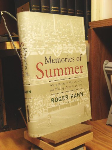 Imagen de archivo de Memories of Summer: When Baseball was an Art, and Writing About it a Game a la venta por Your Online Bookstore