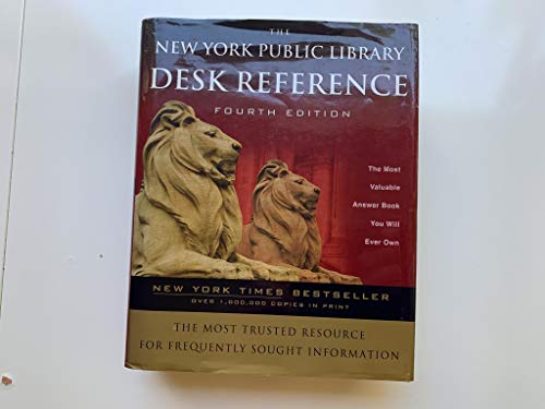 Stock image for The New York Public Library Desk Reference for sale by Better World Books: West