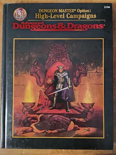 Stock image for Dungeon Master Option: High-Level Campaigns - Advanced Dungeons & Dragons, Rulebook/2156 for sale by HPB-Emerald