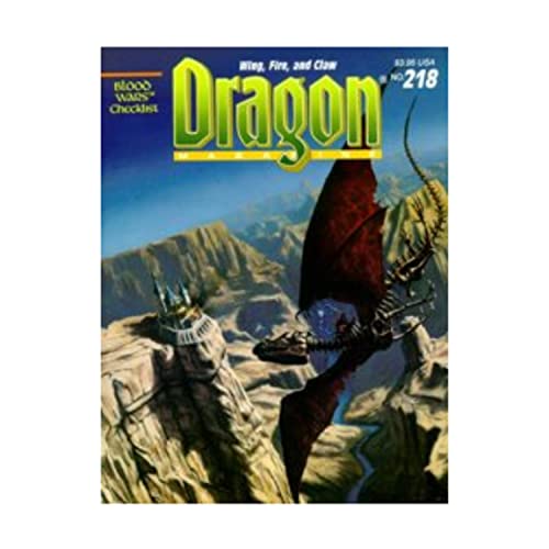 Beispielbild fr Dragon Magazine No 218 (Monthly Magazine) zum Verkauf von HPB-Ruby