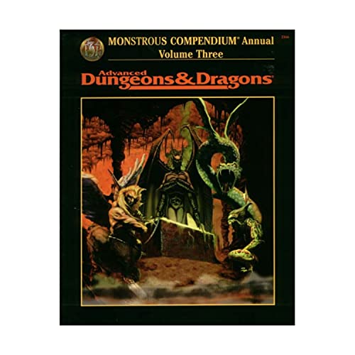 Stock image for Monstrous Compendium Annual, Vol. 3 (Advanced Dungeons & Dragons, Accessory/2166) for sale by SecondSale