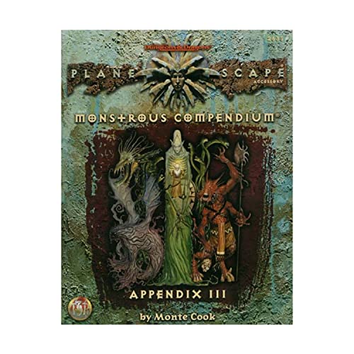 Planescape, Appendix III (Planescape Campaign) (9780786907519) by Monstrous Compendium