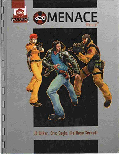 Stock image for d20 Menace Manual: A d20 Modern Supplement for sale by Half Moon Books