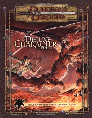 Deluxe Player Character Sheets: Dungeons & Dragons Accessory (D&D Accessory)