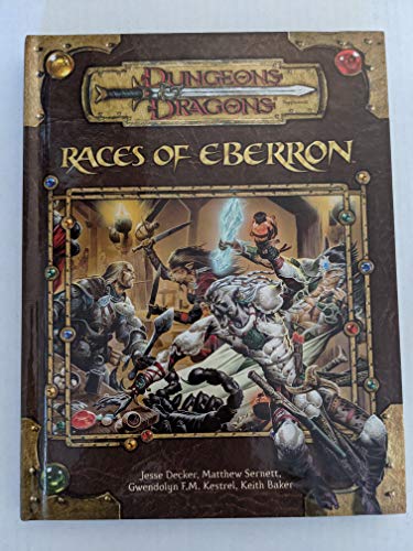 Imagen de archivo de Races of Eberron (Dungeons & Dragons d20 3.5 Fantasy Roleplaying Supplement) a la venta por HPB-Diamond