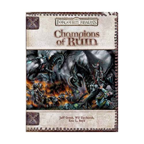 Stock image for Champions of Ruin (Dungeon & Dragons d20 3.5 Fantasy Roleplaying, Forgotten Realms Setting) for sale by HPB-Diamond