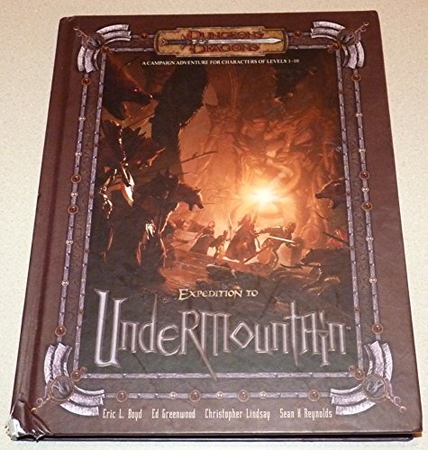 Imagen de archivo de Expedition to Undermountain (Dungeons & Dragons d20 3.5 Fantasy Roleplaying, Adventure) a la venta por More Than Words