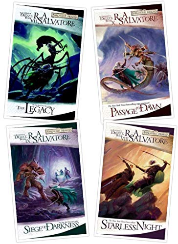 Stock image for The Legend of Drizzt, Books 7-10: The Legacy / Starless Night / Siege of Darkness / Passage to Dawn for sale by Pieuler Store