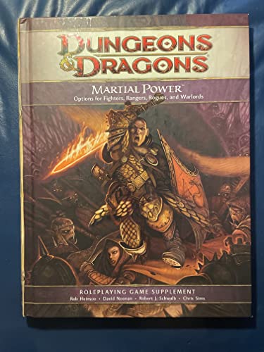 Stock image for Martial Power: A 4th Edition D&D Supplement (D&D Rules Expansion) for sale by HPB-Movies
