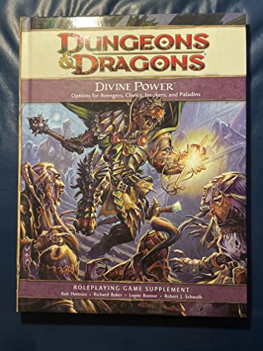 Beispielbild fr Dungeons & Dragons: Divine Power, Roleplaying Game Supplement zum Verkauf von HPB Inc.