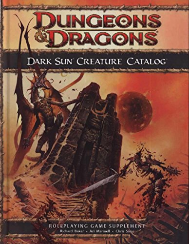 Imagen de archivo de Dark Sun Creature Catalog (Dungeons and Dragons: Roleplaying Game Supplement) a la venta por Books Unplugged