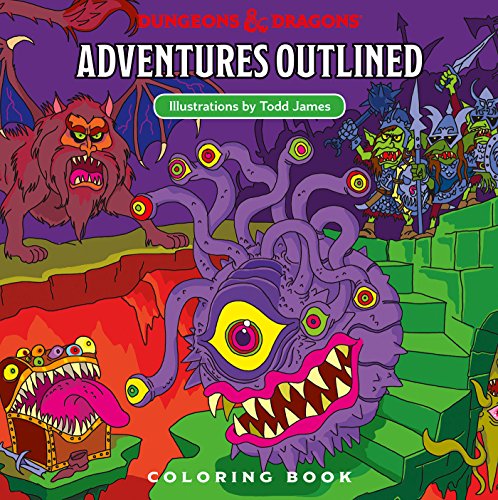 Stock image for Dungeons & Dragons Adventures Outlined Coloring Book for sale by Wonder Book