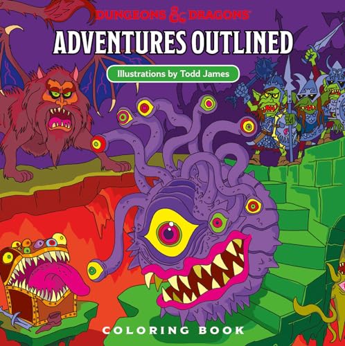 9780786966646: Dungeons & Dragons Adventures Outlined Coloring Book