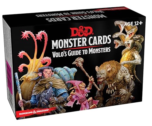 

Dungeons & Dragons Spellbook Cards: Volo's Guide to Monsters (Monster Cards, D&D Accessory)