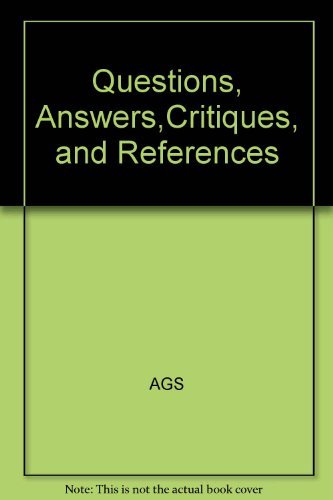 Beispielbild fr Geriatrics Review Syllabus: Book III/Questions, Answers, Critiques and References zum Verkauf von HPB-Red