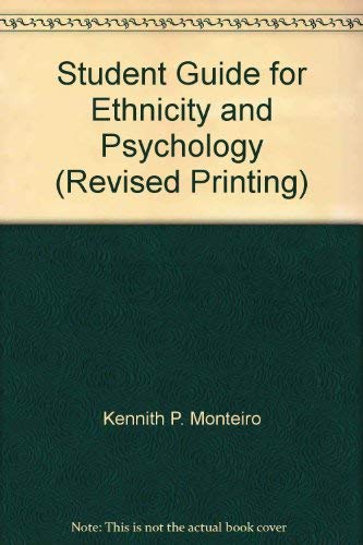 Beispielbild fr Student Guide for Ethnicity and Psychology (Revised Printing) zum Verkauf von Better World Books