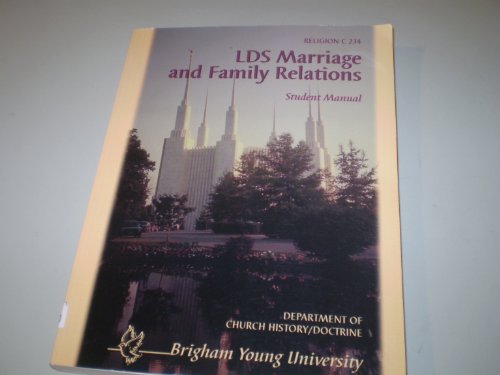 Beispielbild fr LDS marriage and family relations: Student manual zum Verkauf von Jenson Books Inc