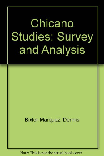 9780787236847: Chicano Studies: Survey and Analysis