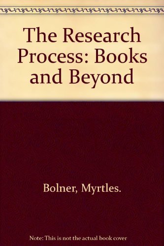 Beispielbild fr The Research Process : Books and Beyond zum Verkauf von Better World Books